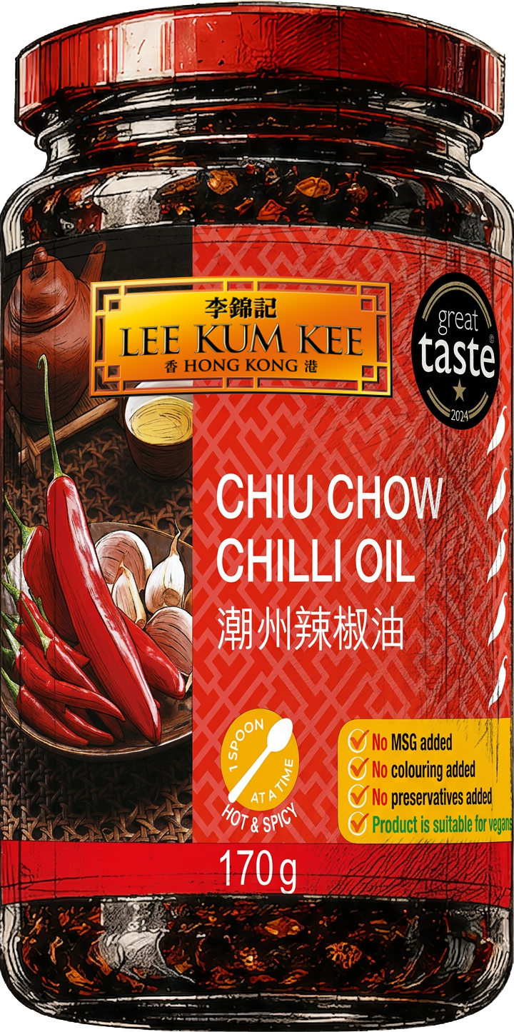 Chiu Chow Chill Oil dress the bottle