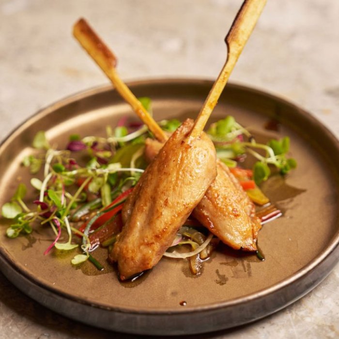 Soy-Caramelised Chicken Skewers