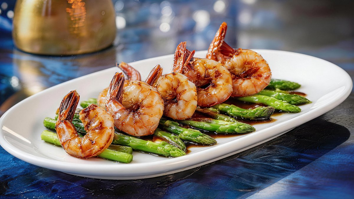 Stir-fry Prawns With Asparagus