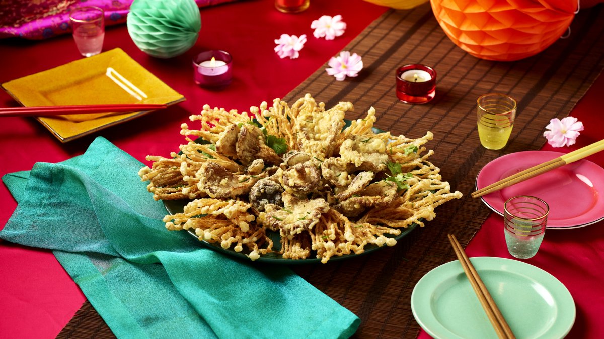 Assorted Tempura Mushroom Platter