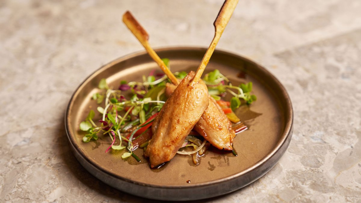 Soy-Caramelised Chicken Skewers